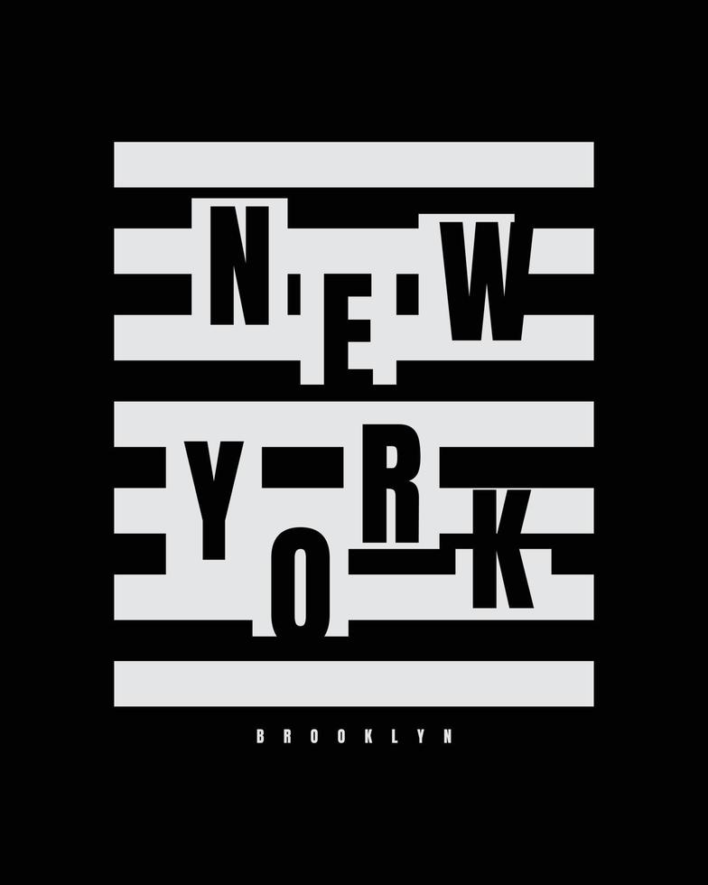 illustrazione vettoriale di grafica lettera. New York. perfetto per la progettazione di t-shirt, camicie, felpe con cappuccio ecc.