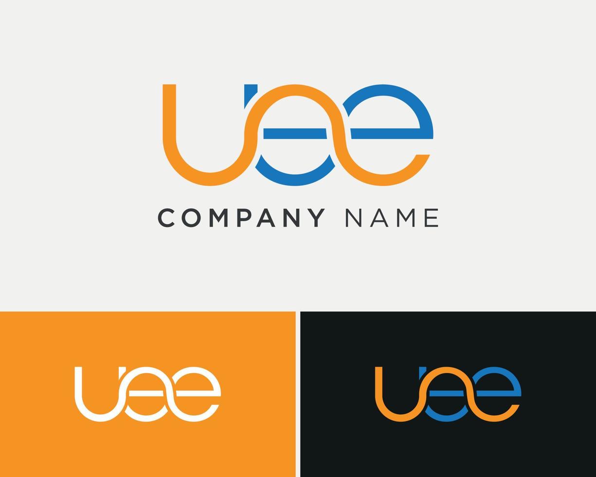 modello di progettazione del logo uee vettore