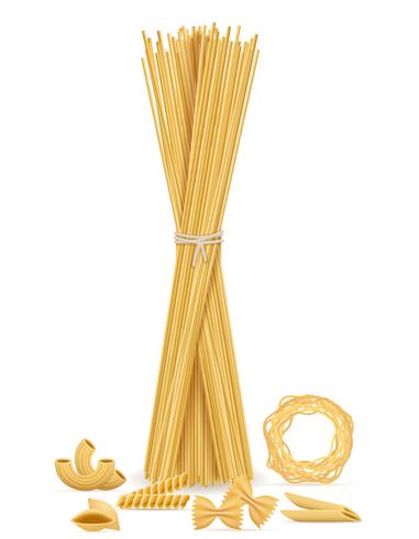 icone di pasta set illustrazione vettoriale