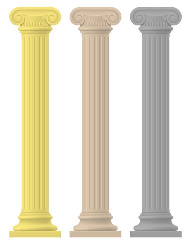 illustrazione di stock di colonna antica vettore