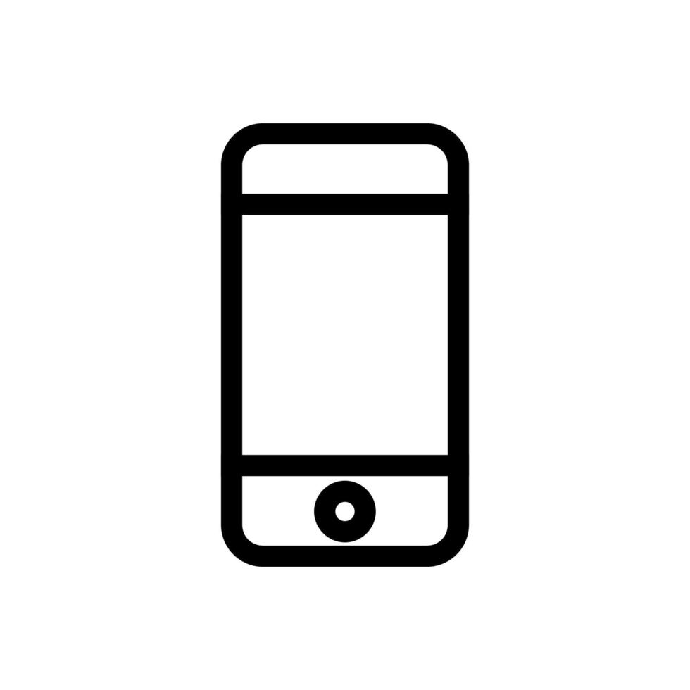 icona di vettore dello smartphone. telefono simbolo nero isolato su sfondo bianco. vettore eps 10