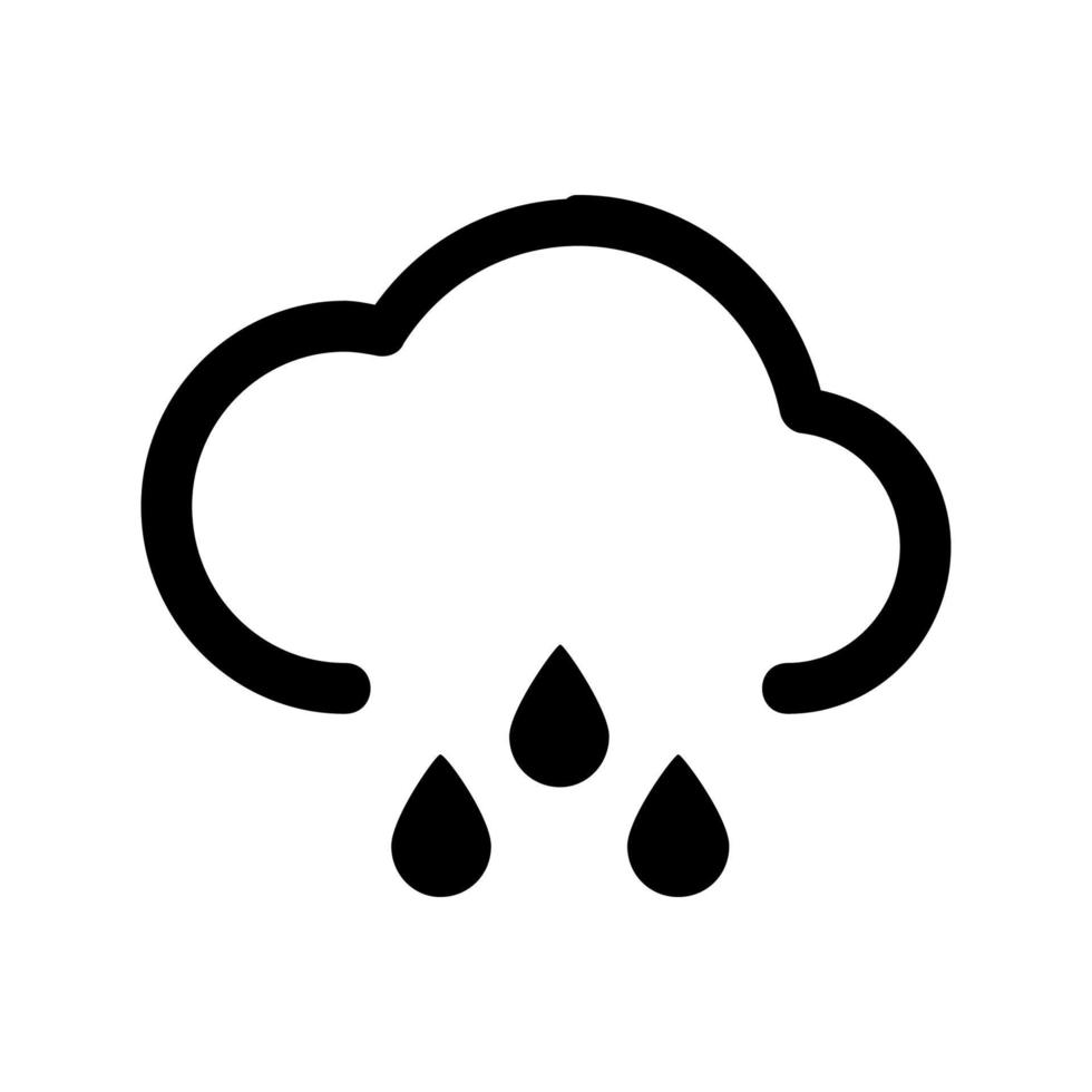 icona della pioggia battente vettore