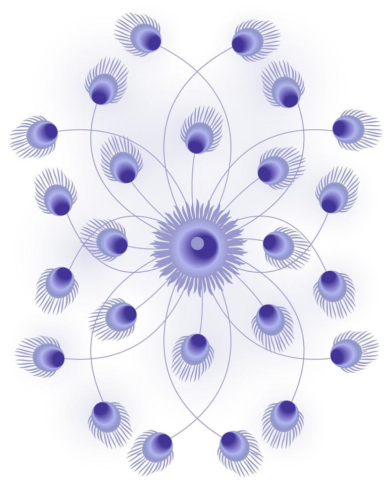 illustrazione vettoriale di sfondo astratto arte floreale