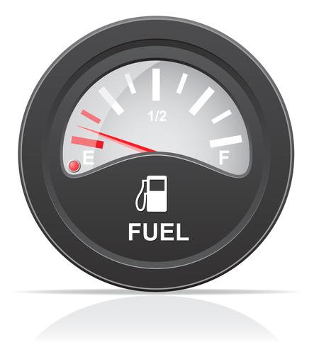 indicatore di livello carburante illustrazione vettoriale