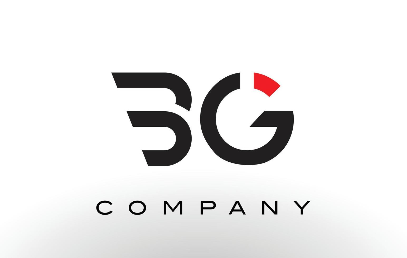 logo bg. vettore di disegno della lettera.