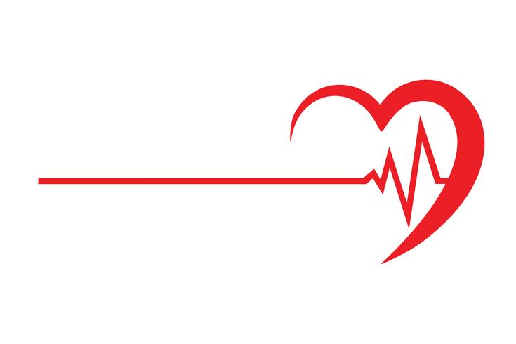 logo per un&#39;illustrazione di vettore di clinica cardio