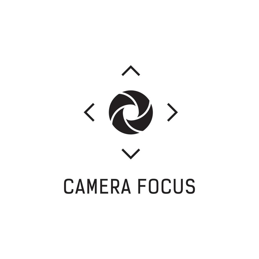 modello di progettazione del logo del negozio di fotocamere vettore
