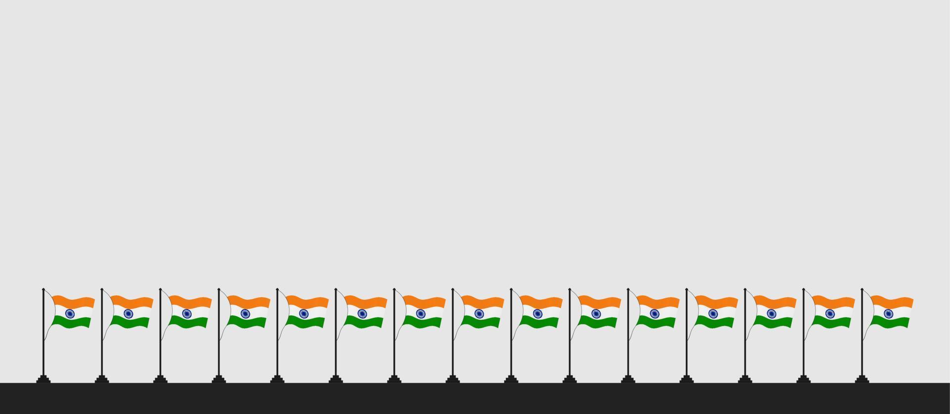 giorno della repubblica india sfondo illustrazione vettoriale e copia spazio. adatto per essere inserito nel contenuto con quel tema.