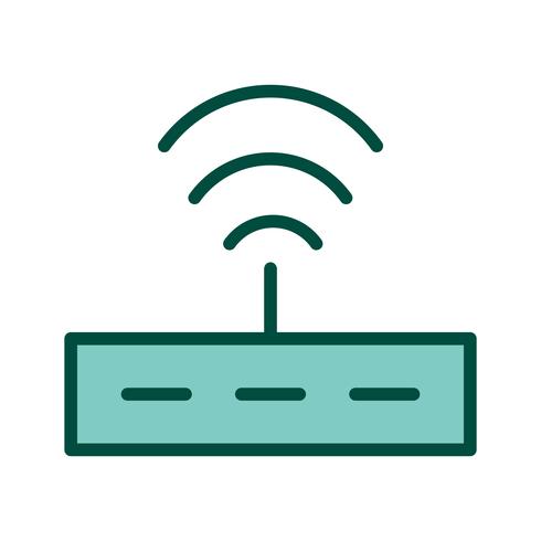 Disegno dell&#39;icona del router vettore