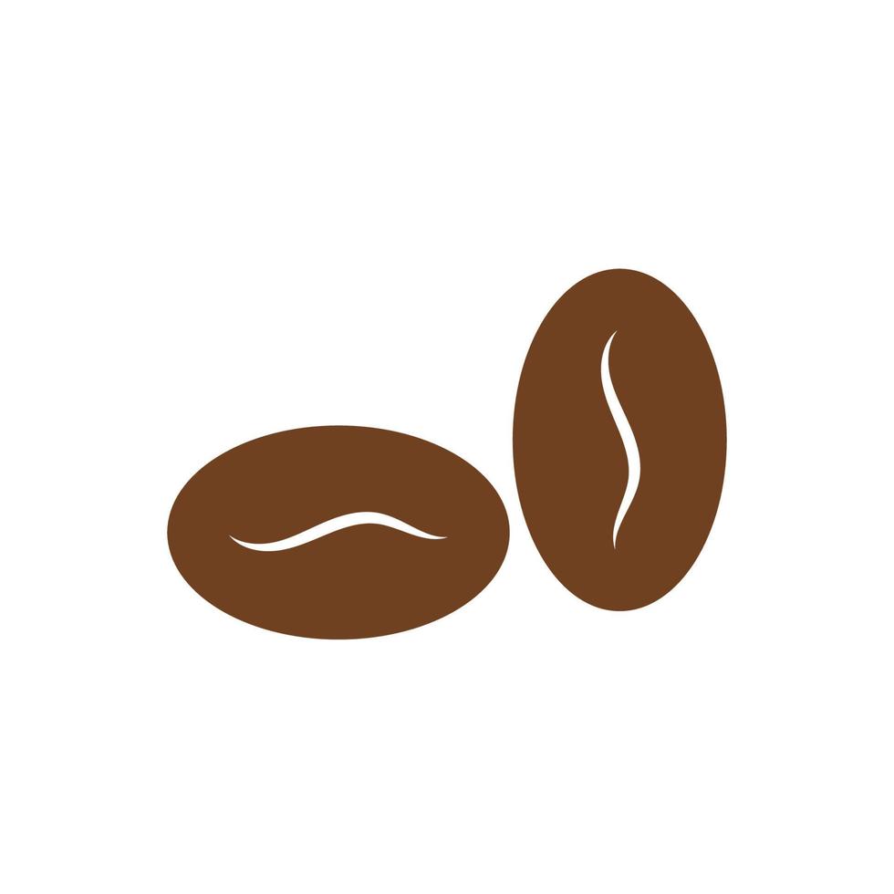 modello di illustrazione vettoriale icona chicco di caffè