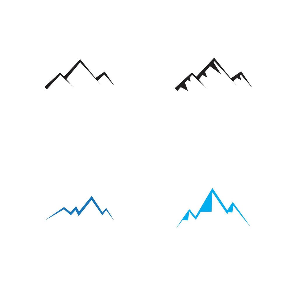 progettazione dell'illustrazione di vettore del modello di logo dell'icona della montagna