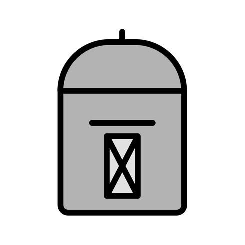 disegno dell&#39;icona postbox vettore