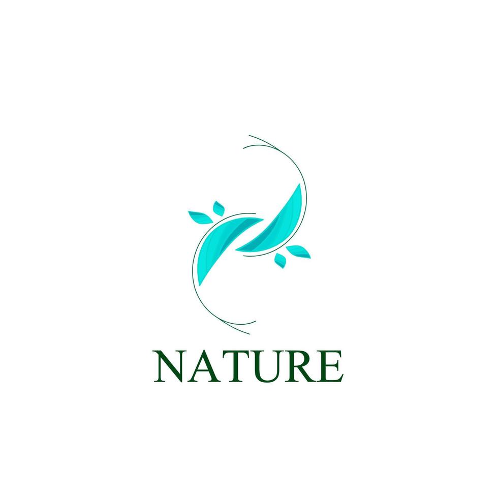 logo e simbolo della natura delle foglie per l'industria dell'ambiente dei segni vettore