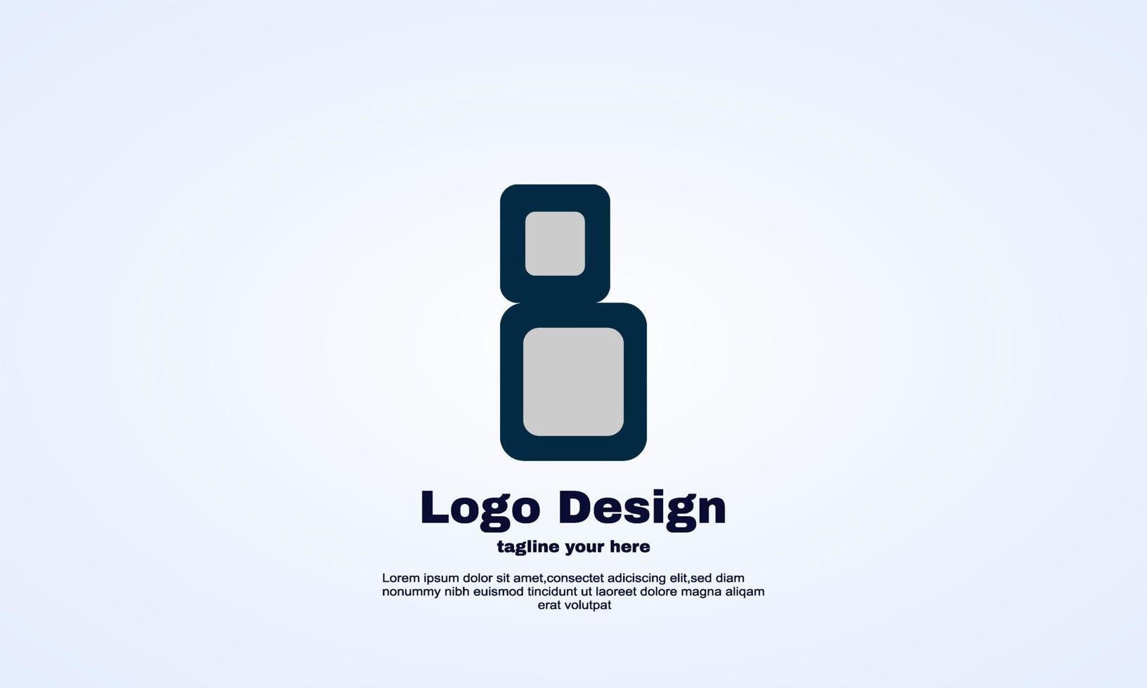 elemento di design del logo dell'icona iniziale b dell'illustratore vettore