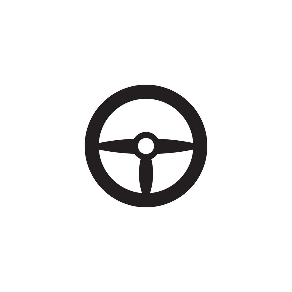 volante logo vettoriale design piatto