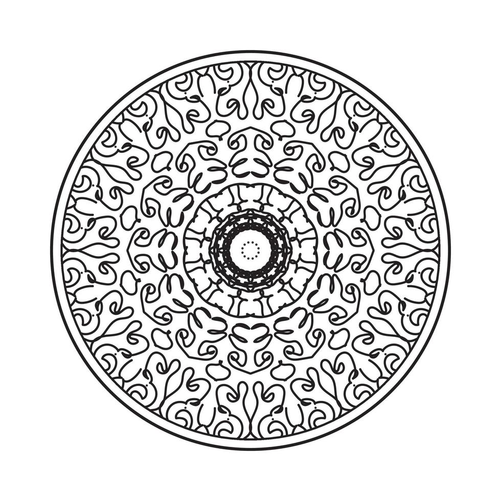 elementi di decorazione d'arte mandala modello circolare vettore