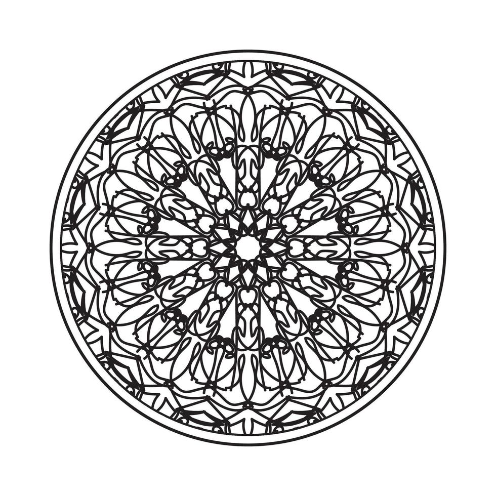 elementi di decorazione d'arte mandala modello circolare vettore