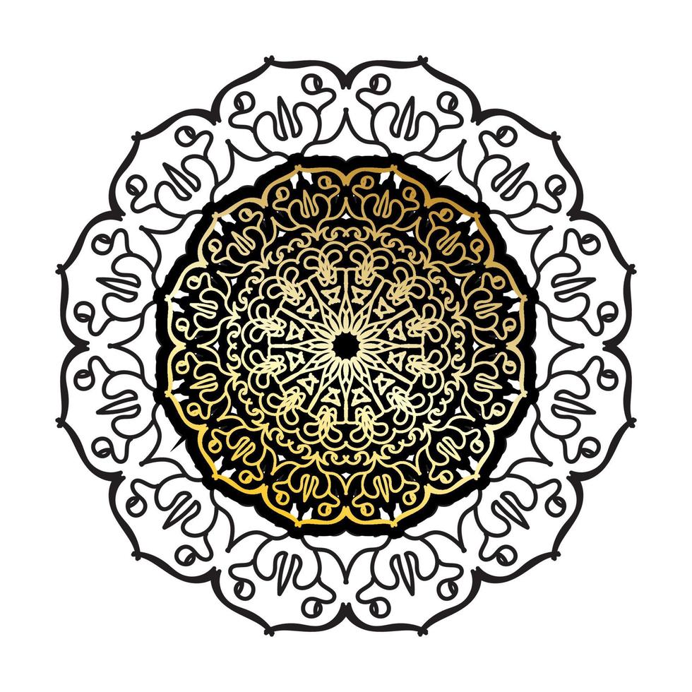 vettore cerchio astratto rotondo. stile mandala di lusso.