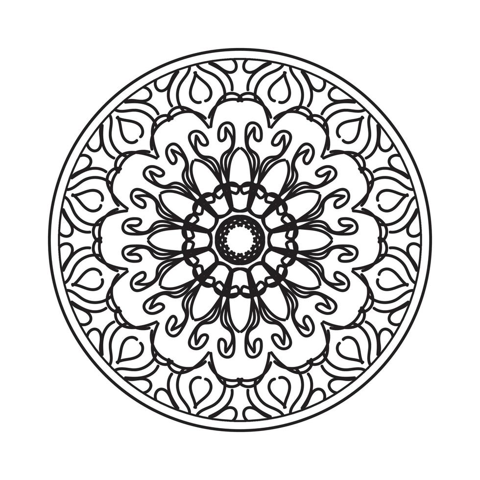 elementi di decorazione d'arte mandala modello circolare vettore