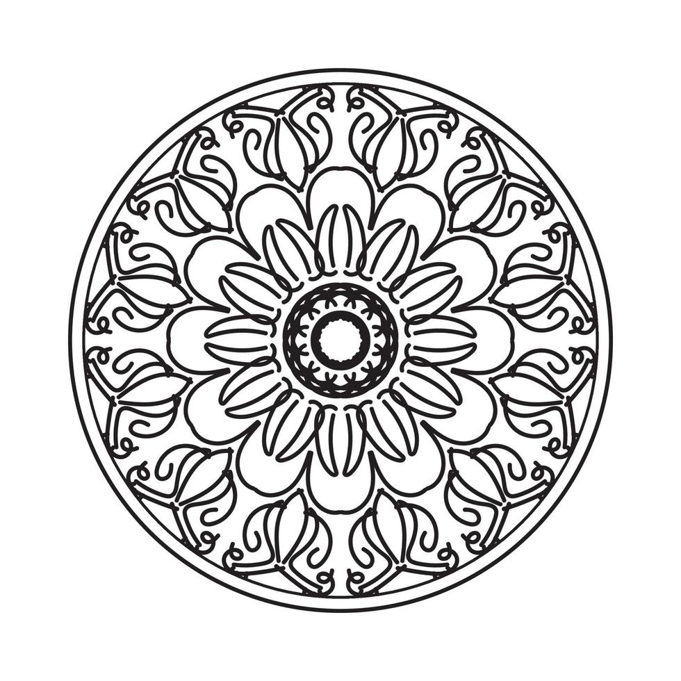 elementi di decorazione d'arte mandala modello circolare vettore