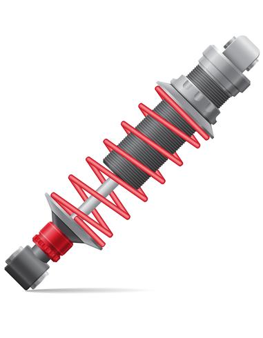 illustrazione vettoriale di auto shock absorber