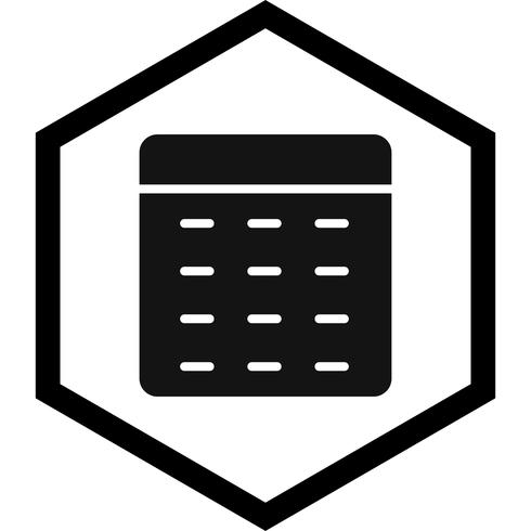 Calcolatrice Icon Design vettore