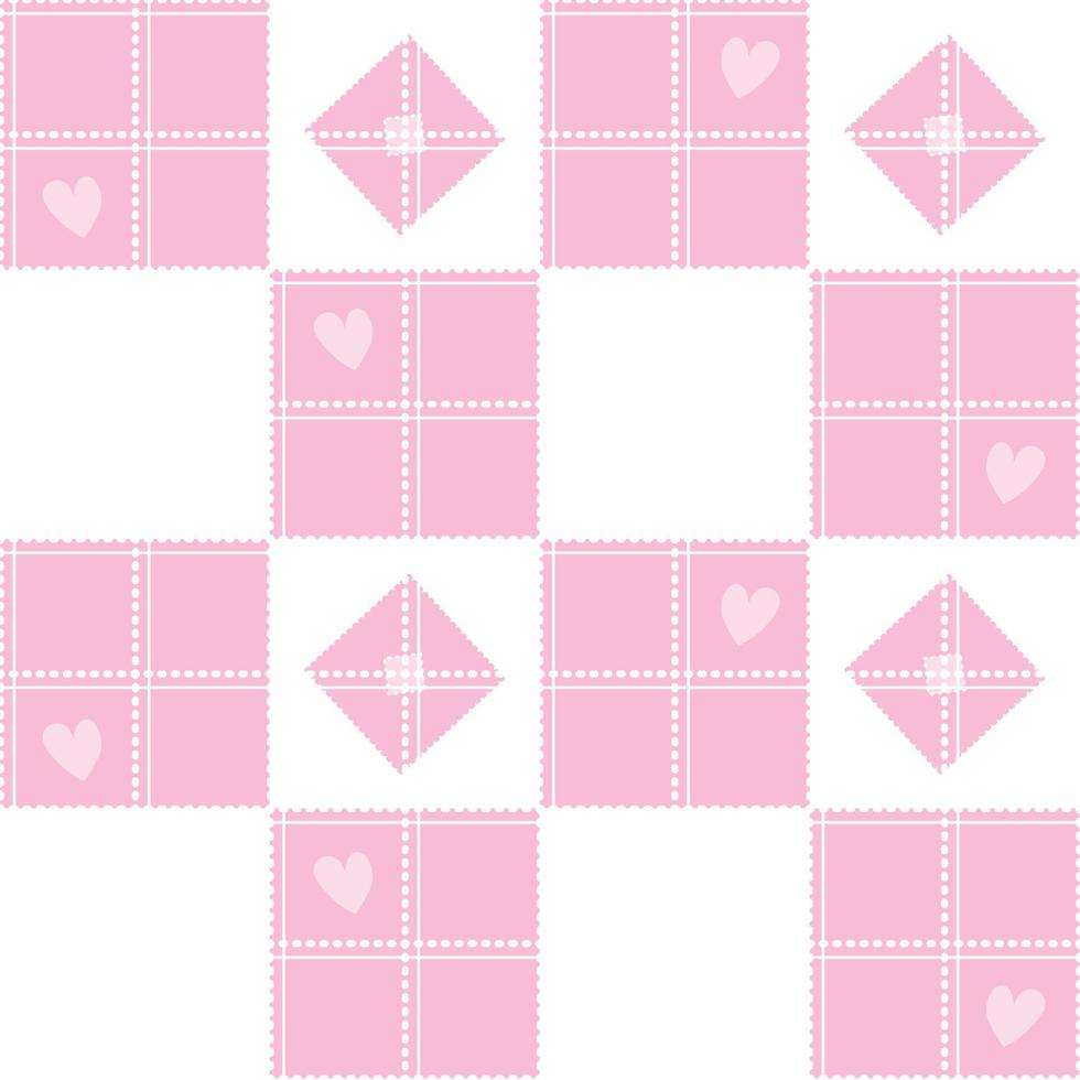 scacchiera cuore rosa san valentino sfondo vettore