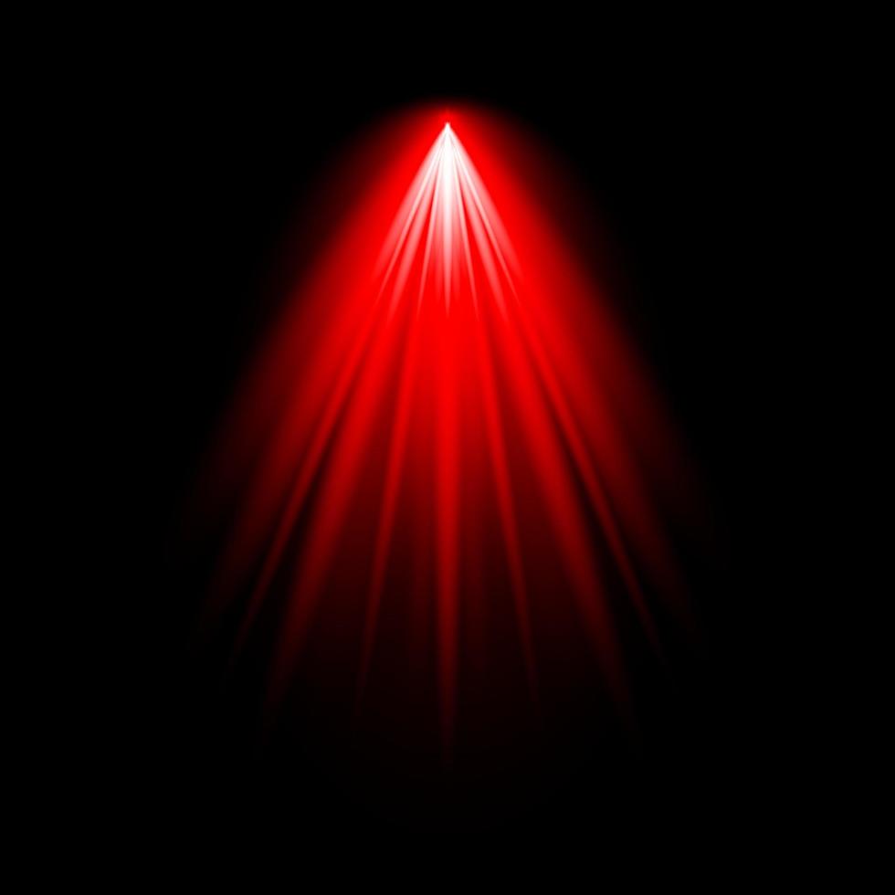 luce solare riflesso lente effetto luce rossa riflettore illuminato illustrazione vettoriale