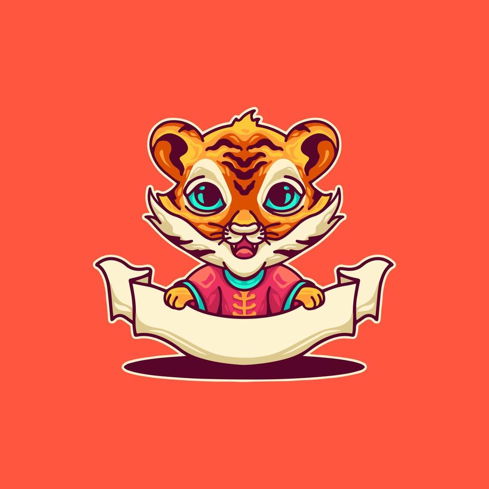 tigre capodanno cinese vettore
