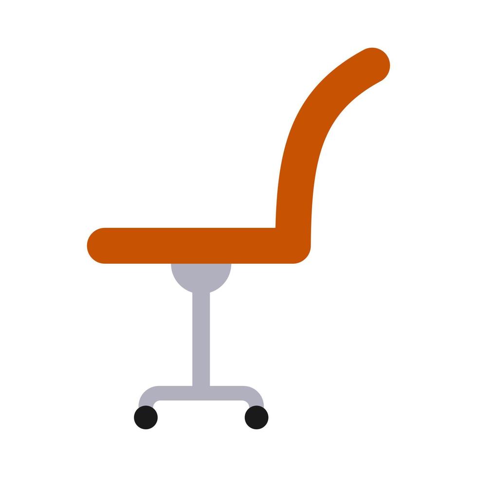 illustrazione piatta della sedia vettore