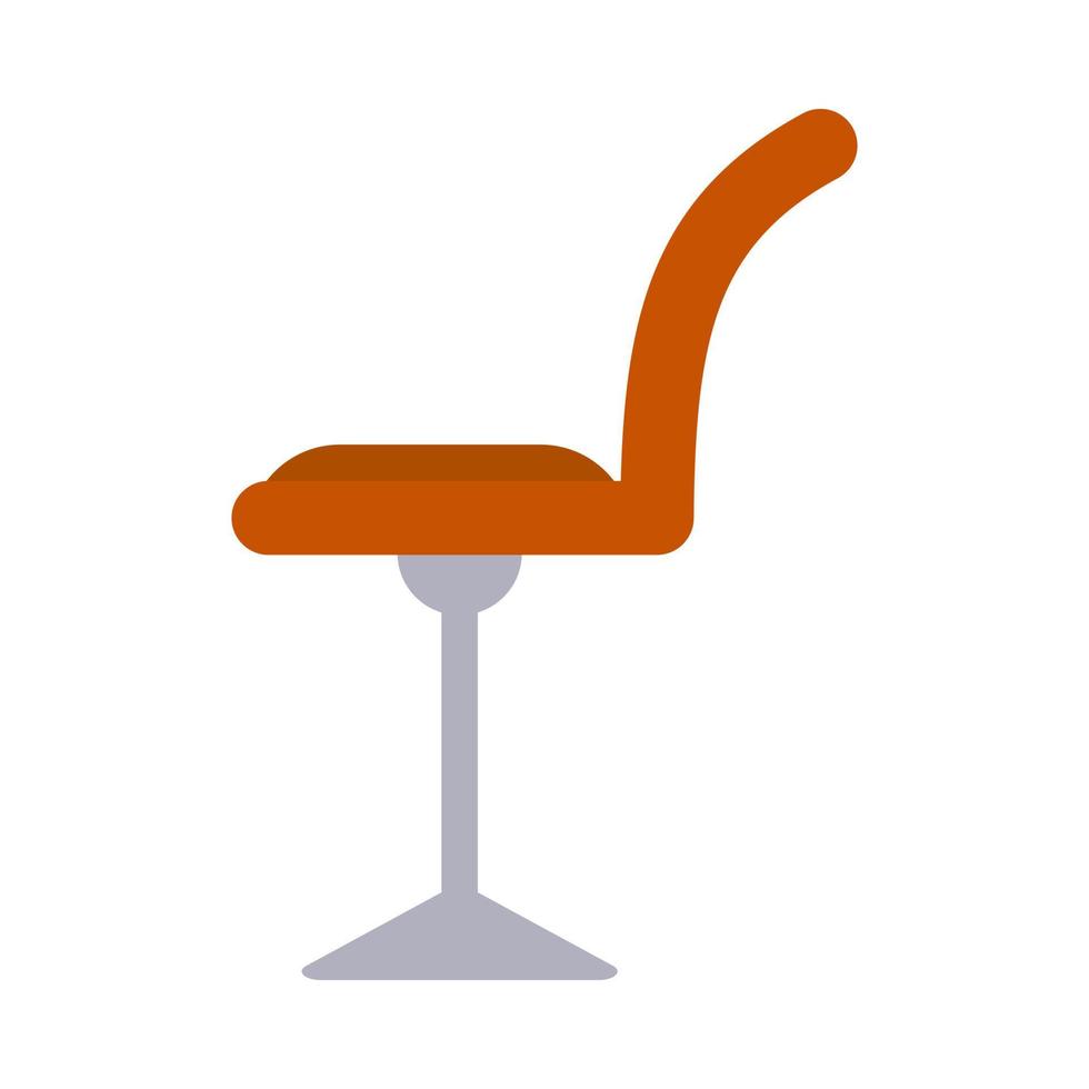 illustrazione piatta della sedia vettore