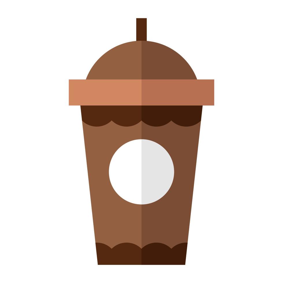 illustrazione piatta bevanda al cioccolato vettore