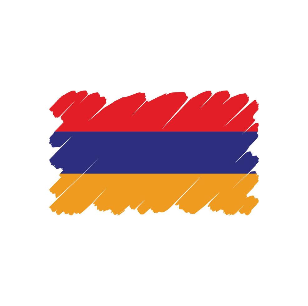 vettore di bandiera dell'Armenia