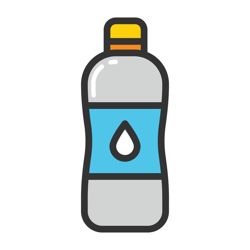 concetti di bottiglia d'acqua vettore