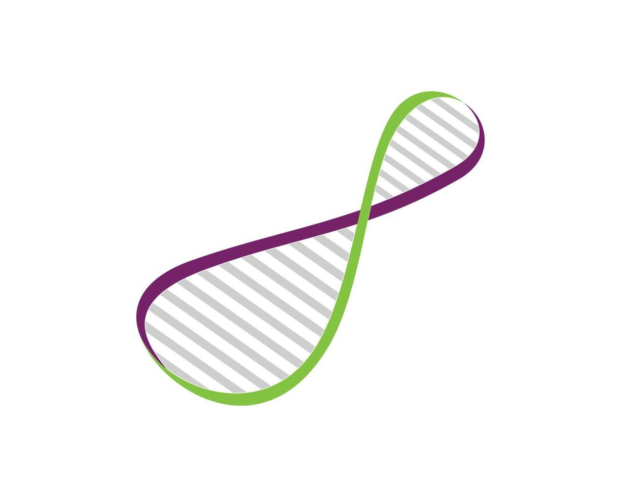 simbolo del DNA astratto e di lusso vettore