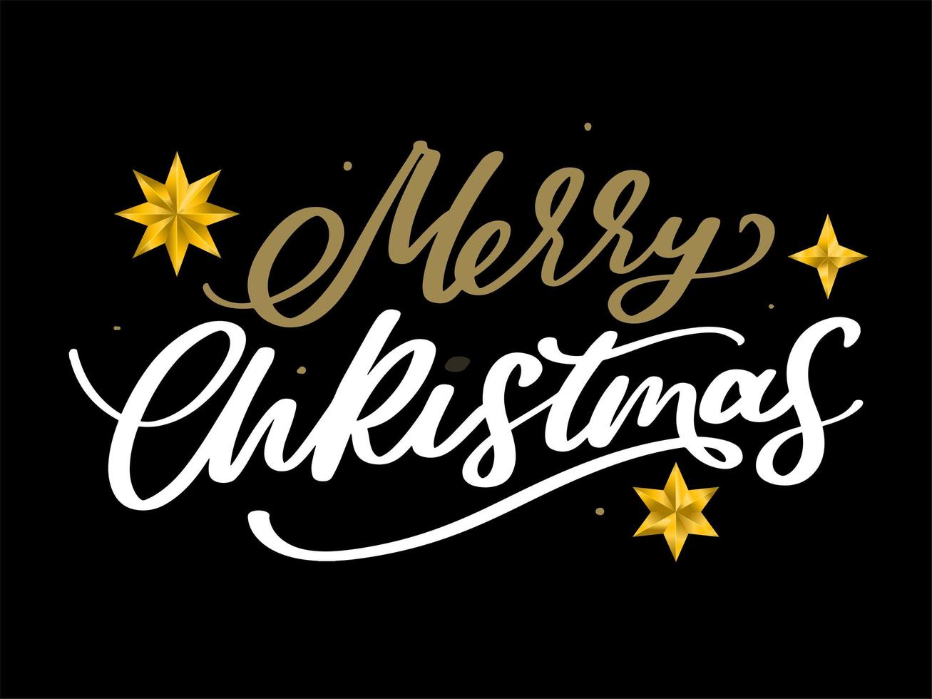 buon natale lettering pennello vettoriale. calligrafia moderna disegnata a mano della spazzola isolata su fondo bianco. illustrazione dell'inchiostro di vettore di natale. tipografia creativa per biglietti di auguri per le vacanze, banner