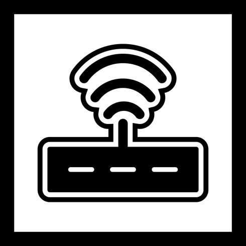 Disegno dell&#39;icona del router vettore