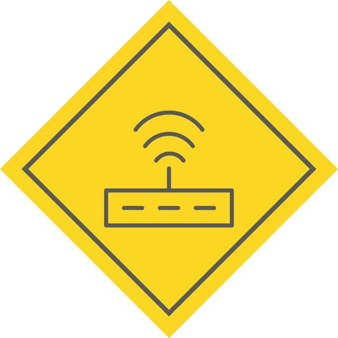 Disegno dell&#39;icona del router vettore