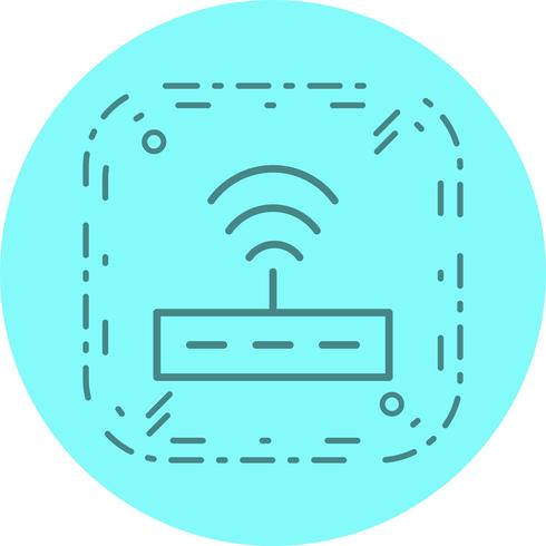 Disegno dell&#39;icona del router vettore