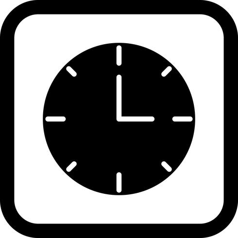 Orologio Icon Design vettore