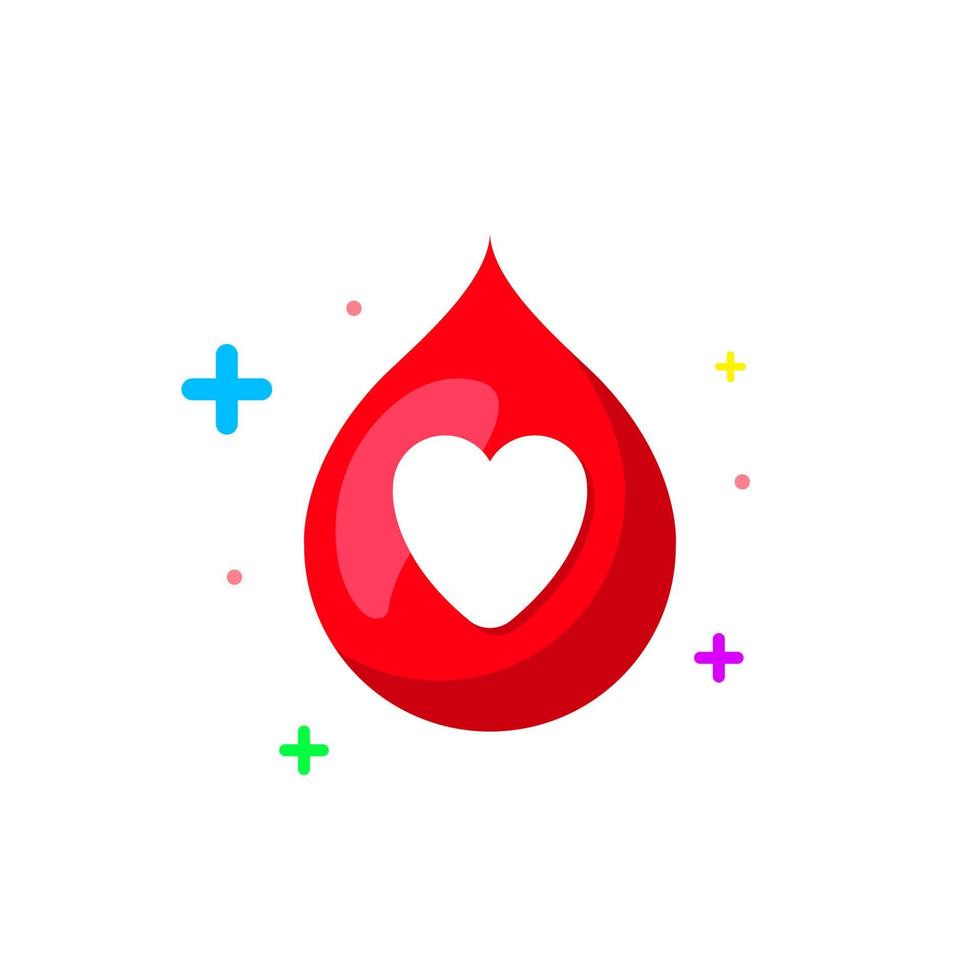 donatori di sangue concetto illustrazione design piatto vettoriale eps10. elemento grafico semplice, divertente e moderno per i social media, interfaccia utente vuota, infografica, icona, ecc