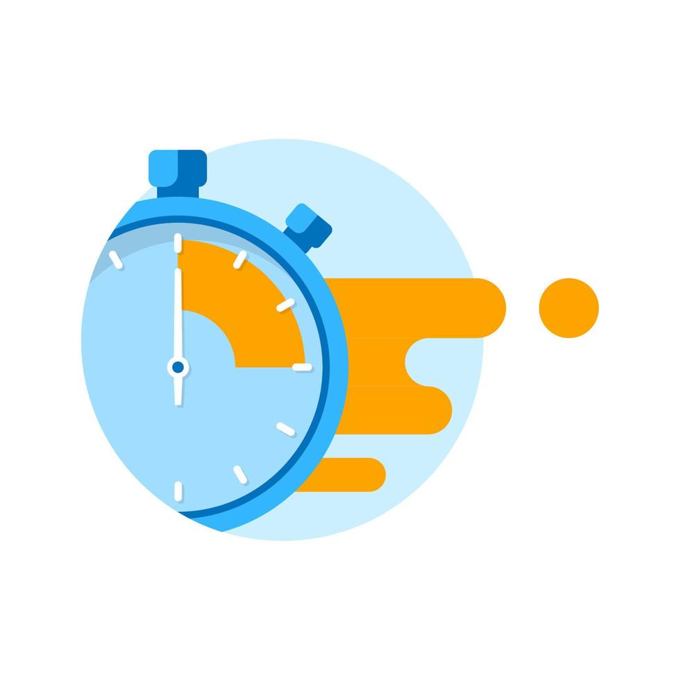 timer, illustrazione di concetto di tempo limitato design piatto vettoriale eps10. elemento grafico moderno per landing page, interfaccia utente vuota, infografica, icona