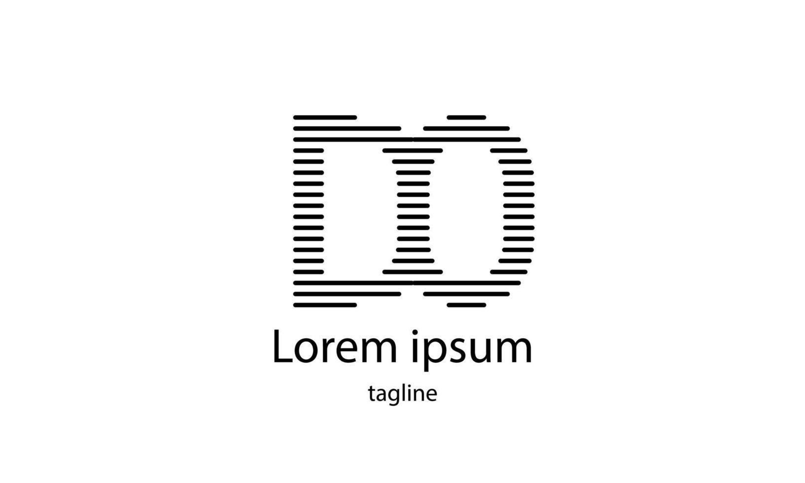 lettera vettoriale iniziale fai un semplice logo tipografico design