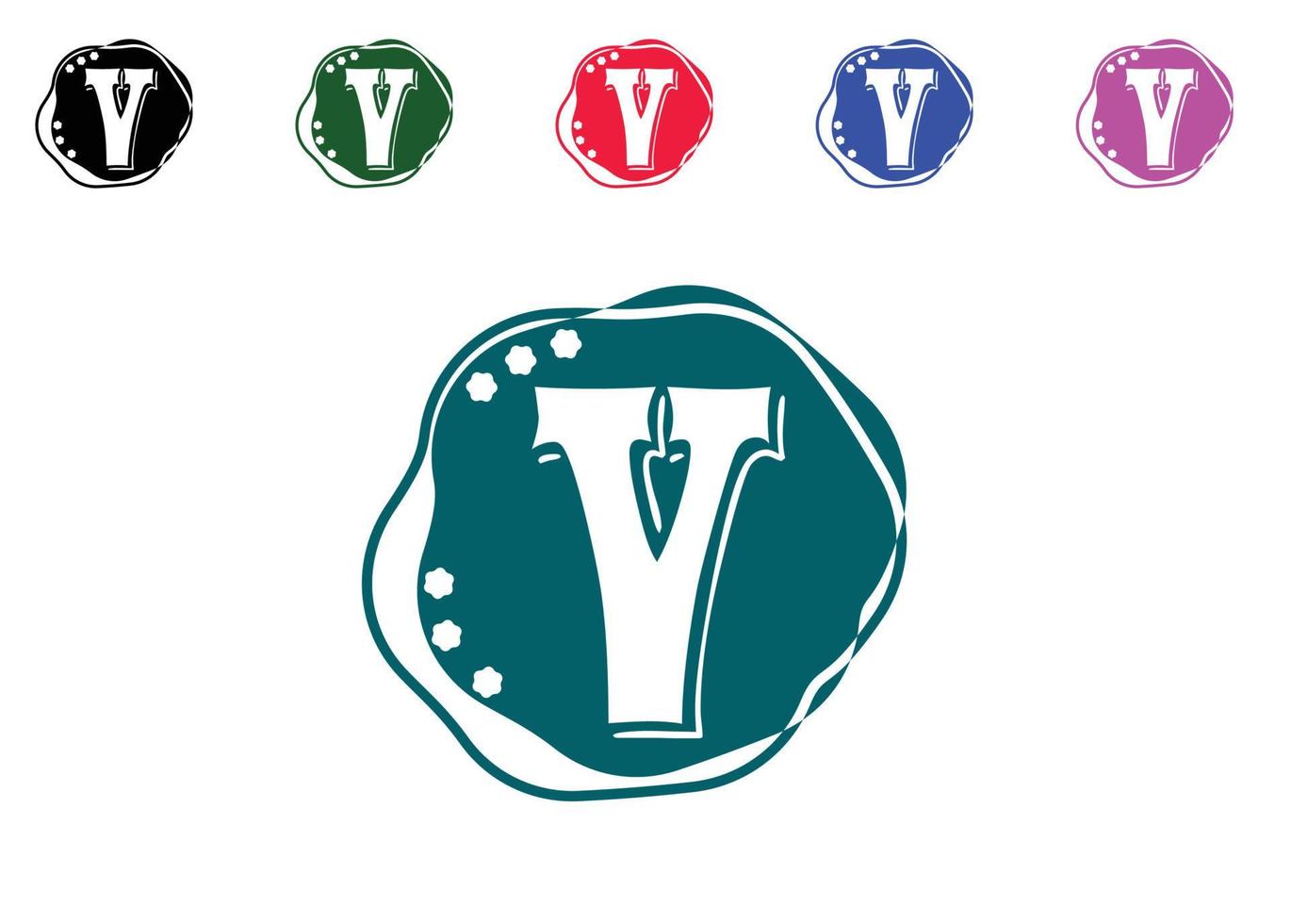 logo della lettera v e modello di progettazione dell'icona vettore