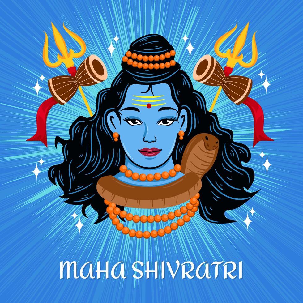 concetto di maha shivratri vettore