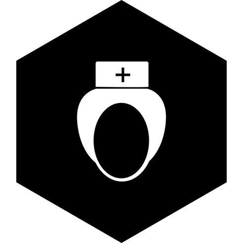 Infermiera Icon Design vettore