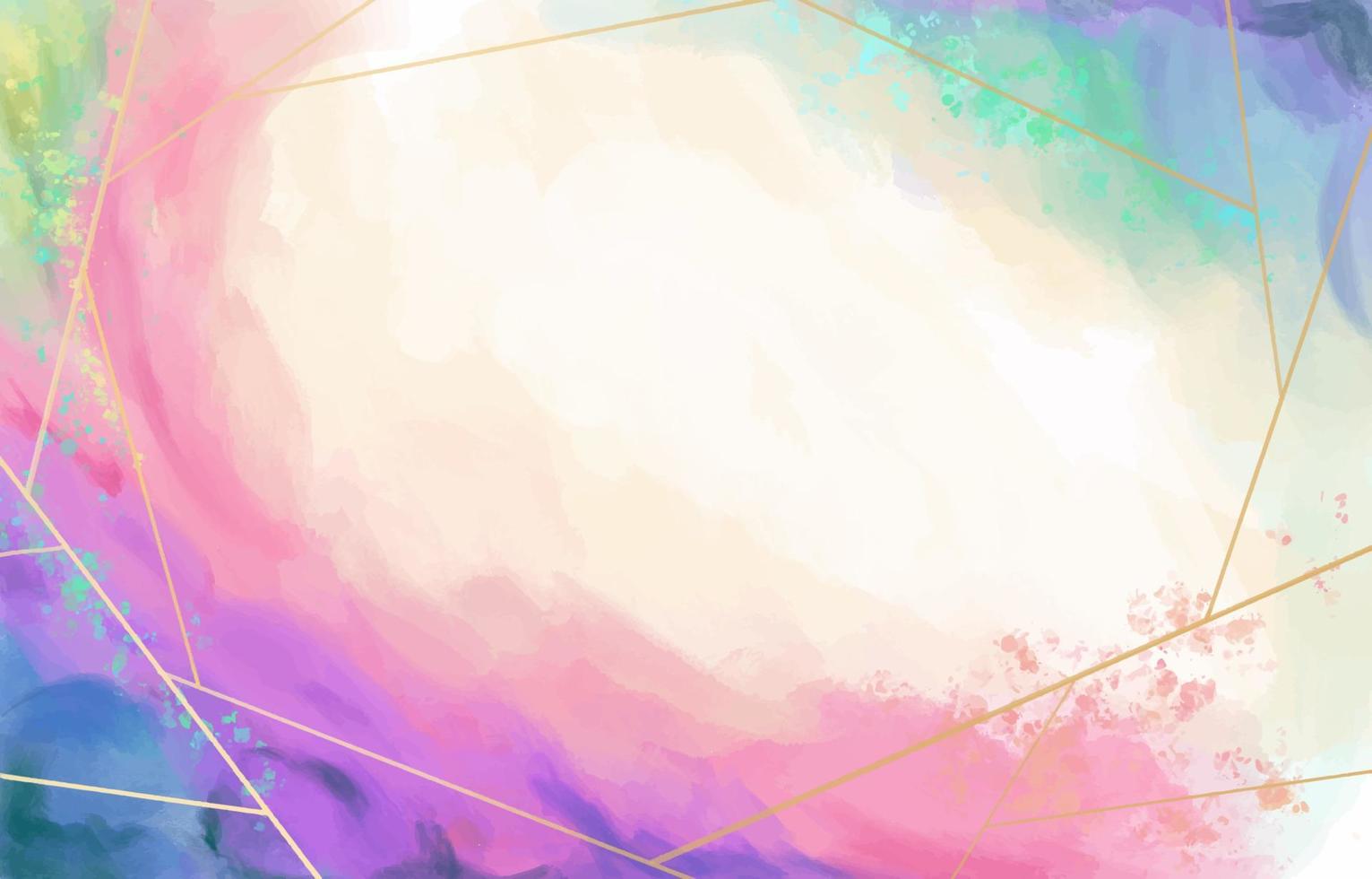 sfondo acquerello nuvola arcobaleno astratto vettore