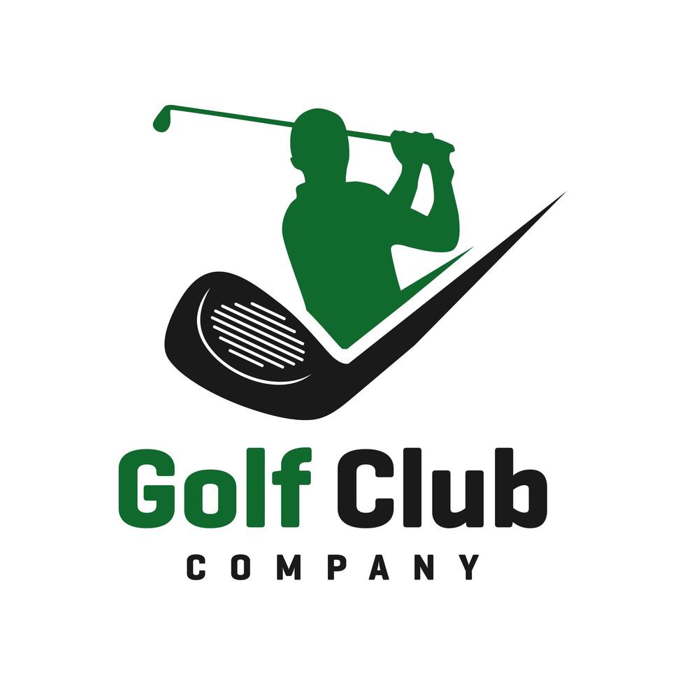 design del logo sportivo del golf vettore
