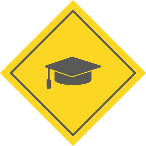 Grad Design Cap Icon vettore