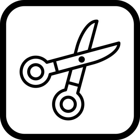 Forbici Icon Design vettore